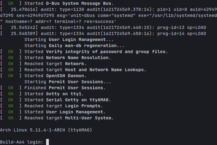 boot sans console série